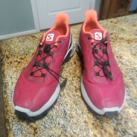 Salomon Women's Supercross Contagrip Trail Running Shoes Cerise 409304 Size 9.5 - Picture 2 of 12